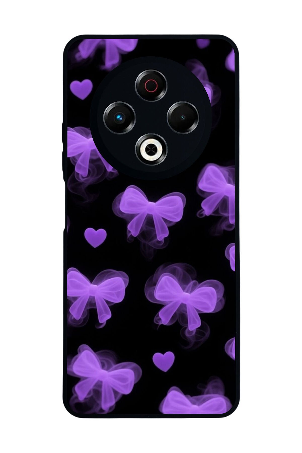 Tecno Spark 30 Uyumlu Kurdele Tasarımlı Glossy Premium Kılıf