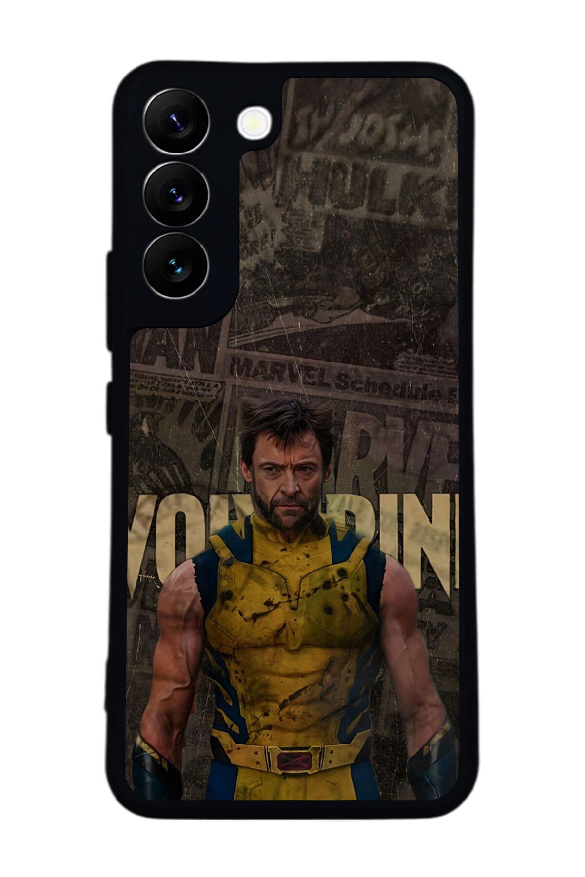 Samsung Galaxy S22 Uyumlu Wolverine Tasarımlı Glossy Premium Kılıf
