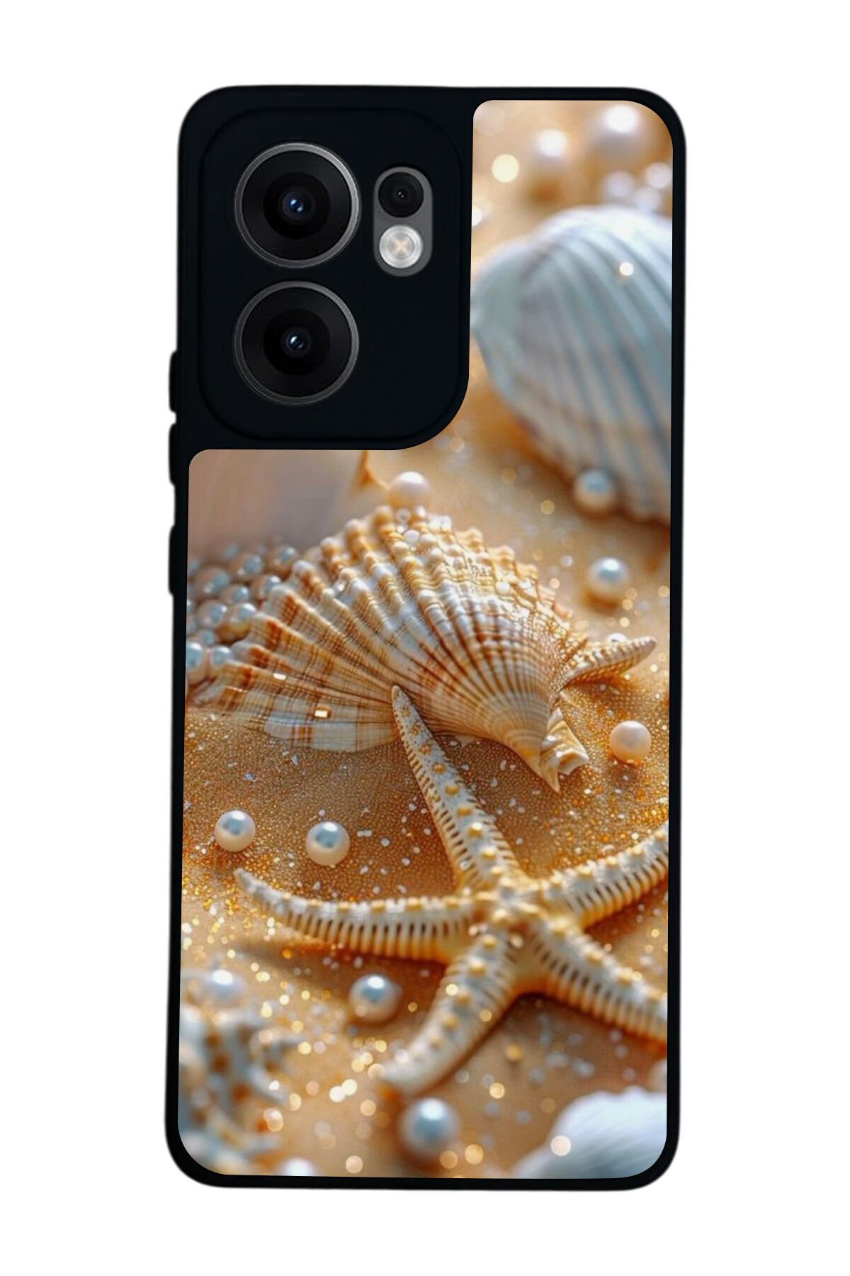 Oppo Reno 13F Uyumlu İnci Tasarımlı Glossy Premium Kılıf