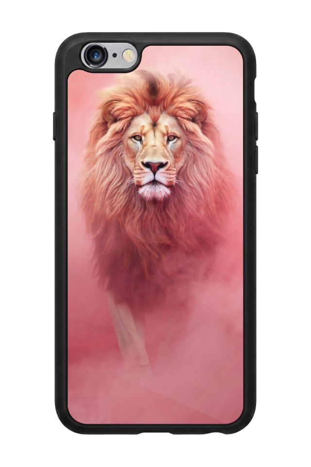 iPhone 6 Plus Uyumlu Aslan Tasarımlı Glossy Premium Kılıf