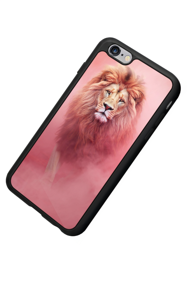 iPhone 6 Plus Uyumlu Aslan Tasarımlı Glossy Premium Kılıf