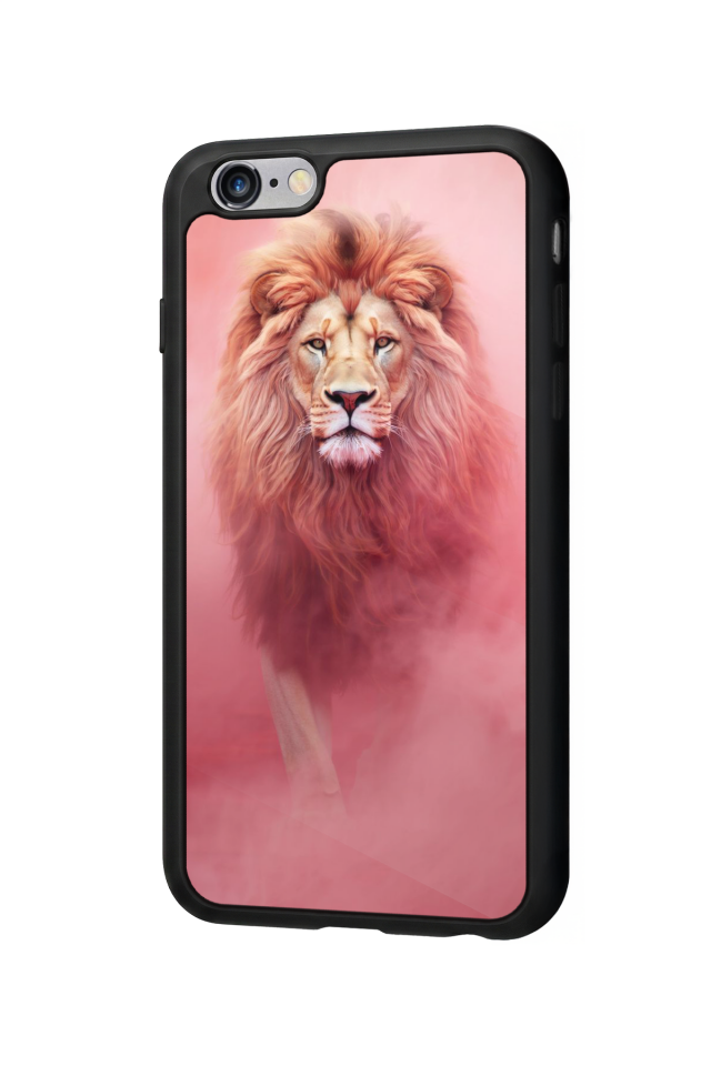 iPhone 6 Plus Uyumlu Aslan Tasarımlı Glossy Premium Kılıf
