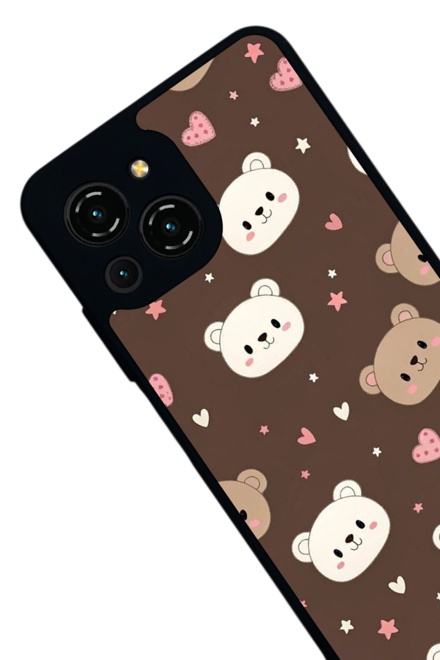 Reeder S23 Pro Max Uyumlu Ayı Tasarımlı Glossy Premium Kılıf