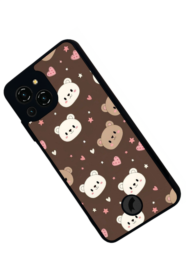 Reeder S23 Pro Max Uyumlu Ayı Tasarımlı Glossy Premium Kılıf