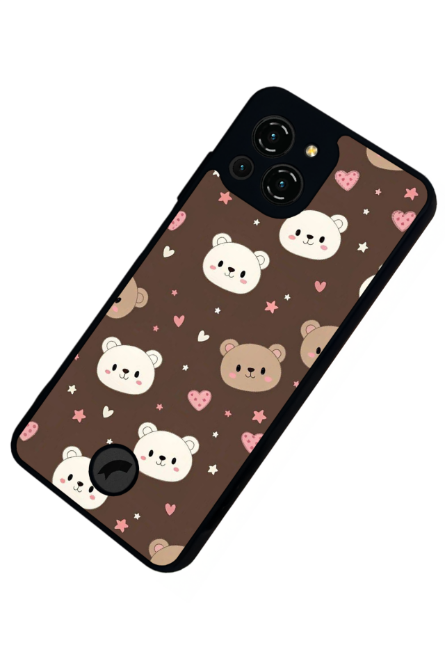 Reeder S23 Pro Max Uyumlu Ayı Tasarımlı Glossy Premium Kılıf