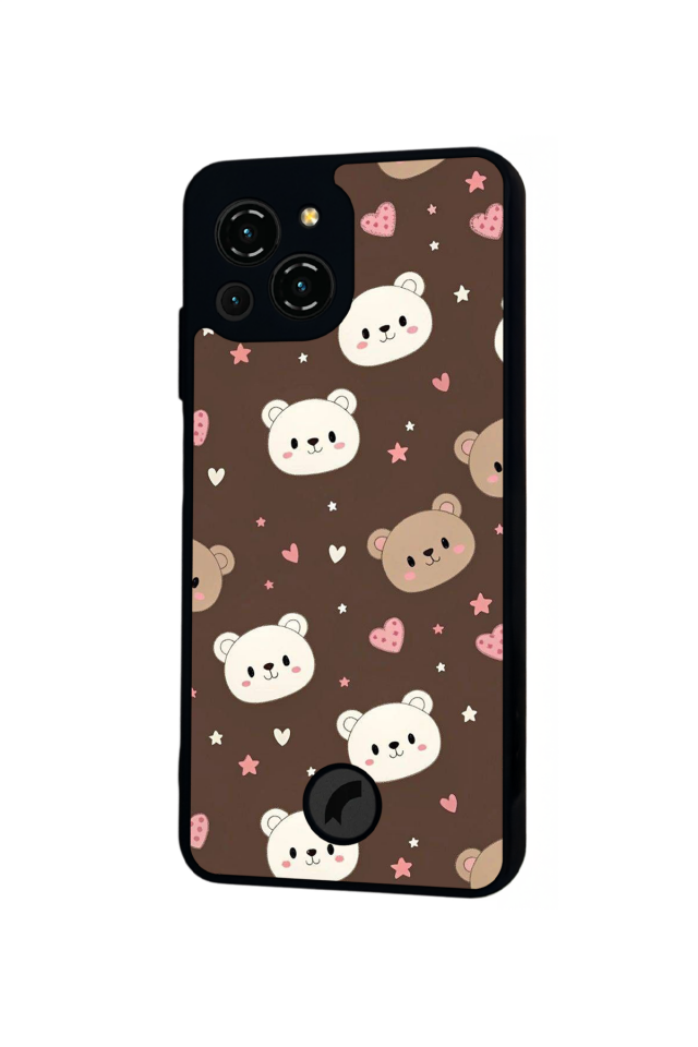 Reeder S23 Pro Max Uyumlu Ayı Tasarımlı Glossy Premium Kılıf