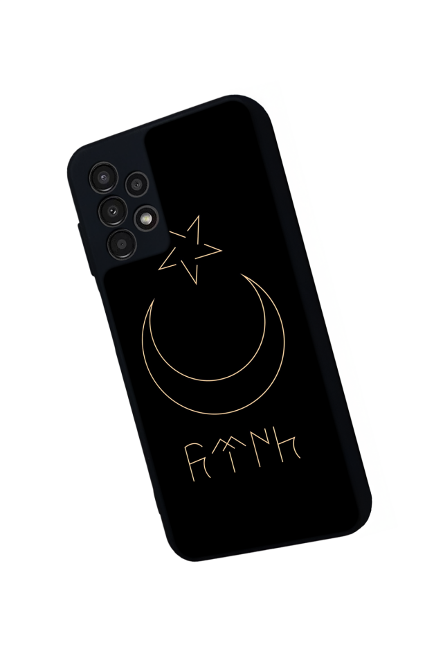 Samsung Galaxy A13 Uyumlu Bozkurt Tasarımlı Glossy Premium Kılıf