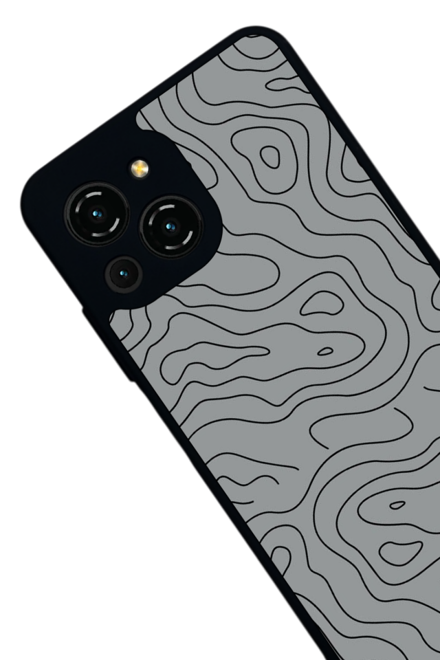 Reeder S23 Pro Max Uyumlu Çizgi Sanatı Tasarımlı Glossy Premium Kılıf