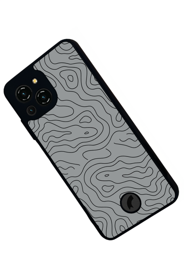 Reeder S23 Pro Max Uyumlu Çizgi Sanatı Tasarımlı Glossy Premium Kılıf