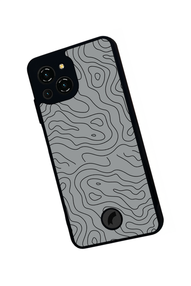 Reeder S23 Pro Max Uyumlu Çizgi Sanatı Tasarımlı Glossy Premium Kılıf