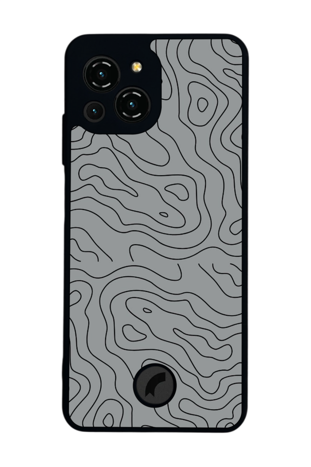 Reeder S23 Pro Max Uyumlu Çizgi Sanatı Tasarımlı Glossy Premium Kılıf