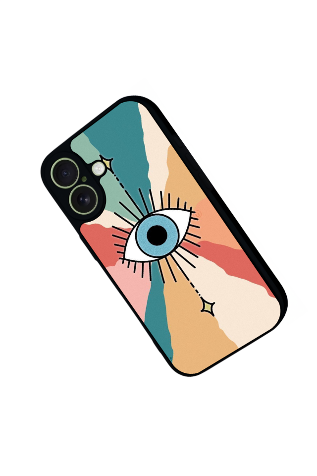 iPhone 17 Uyumlu Göz Tasarımlı Glossy Premium Kılıf