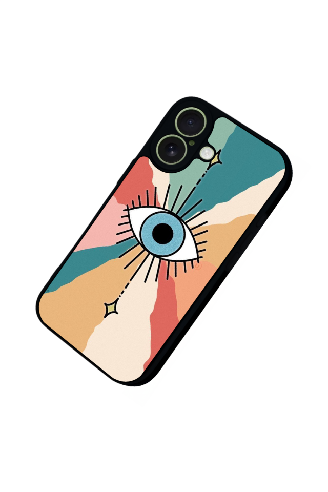 iPhone 17 Uyumlu Göz Tasarımlı Glossy Premium Kılıf