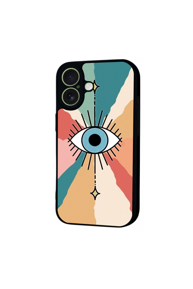 iPhone 17 Uyumlu Göz Tasarımlı Glossy Premium Kılıf