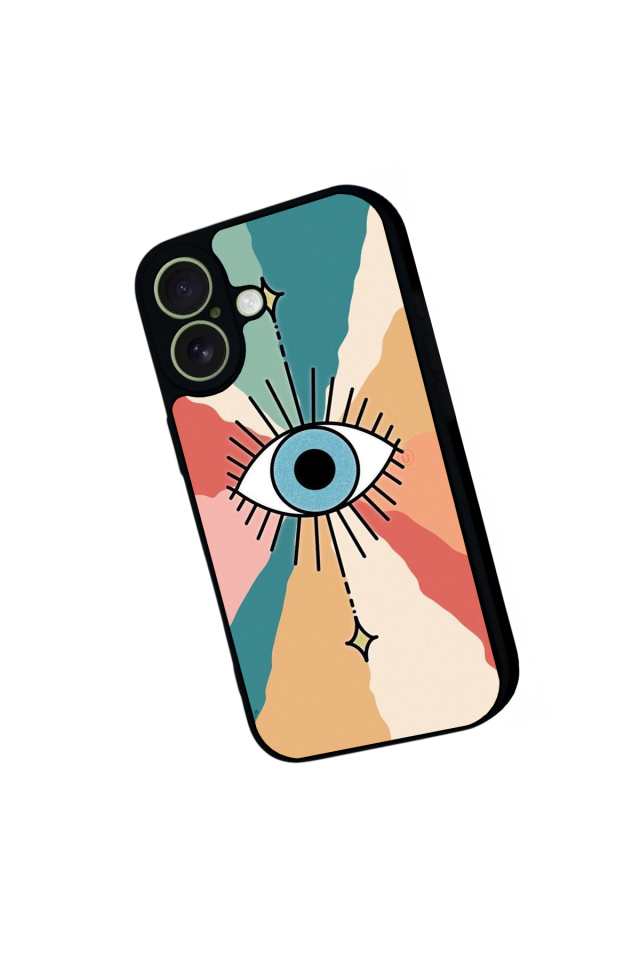 iPhone 17 Uyumlu Göz Tasarımlı Glossy Premium Kılıf