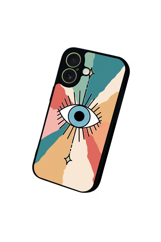 iPhone 17 Uyumlu Göz Tasarımlı Glossy Premium Kılıf