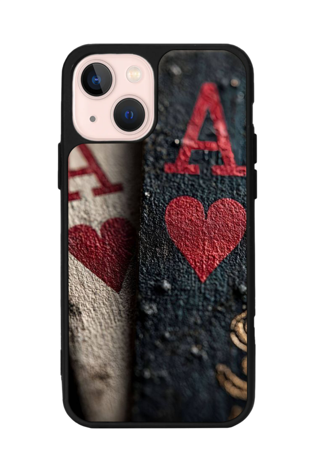 iPhone 13/14 Uyumlu Kart Tasarımlı Glossy Premium Kılıf