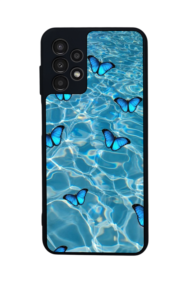 Samsung Galaxy A23 Uyumlu Kelebek Tasarımlı Glossy Premium Kılıf