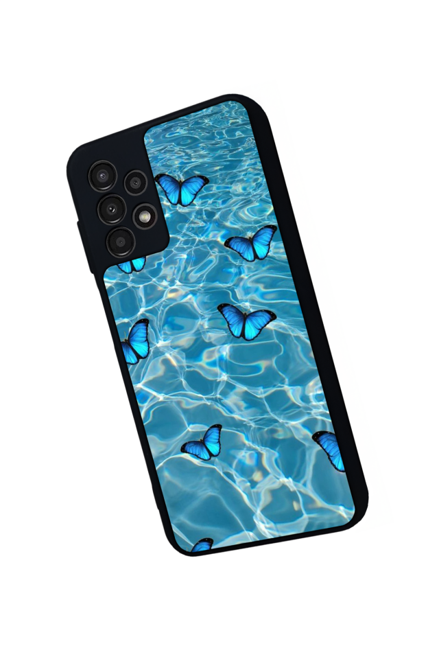 Samsung Galaxy A23 Uyumlu Kelebek Tasarımlı Glossy Premium Kılıf