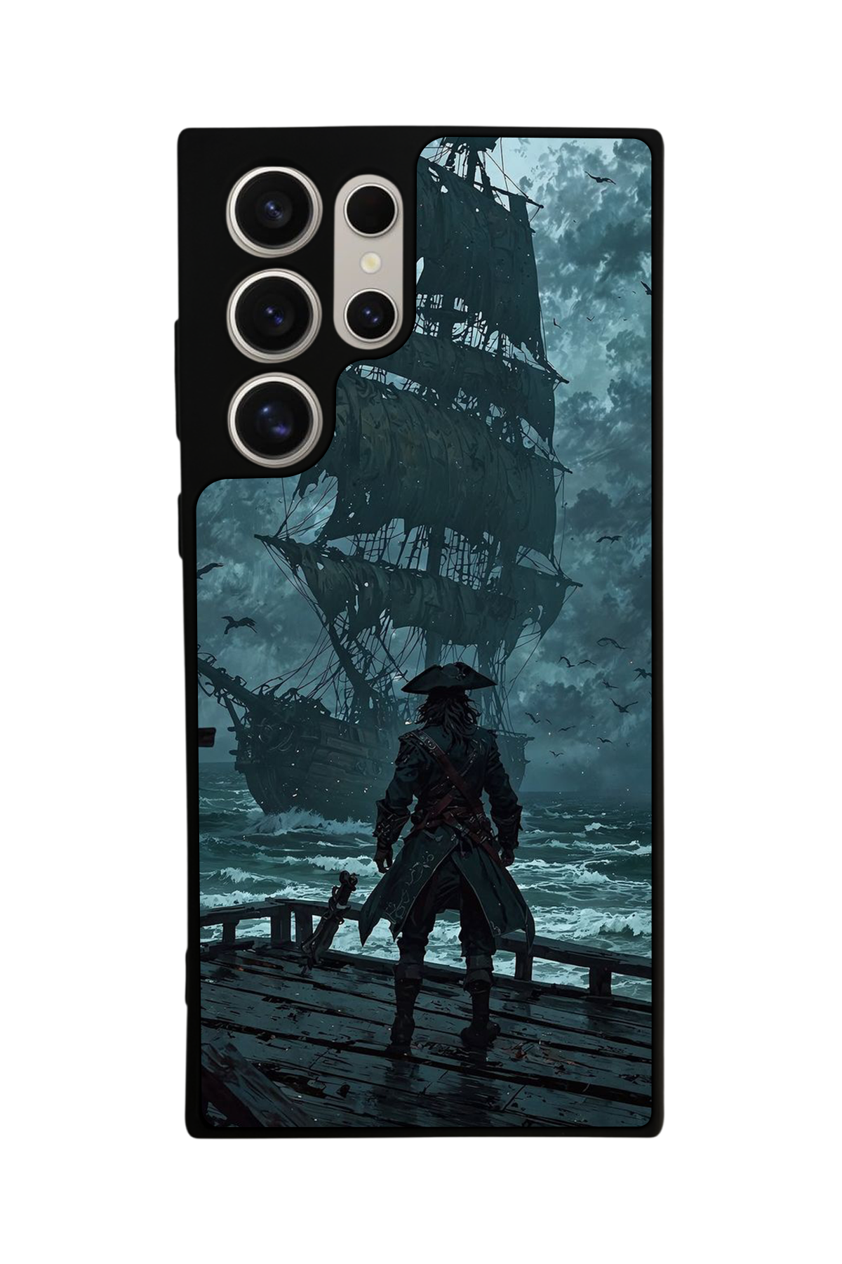 Samsung Galaxy S23 Ultra Uyumlu Korsan Tasarımlı Glossy Premium Kılıf