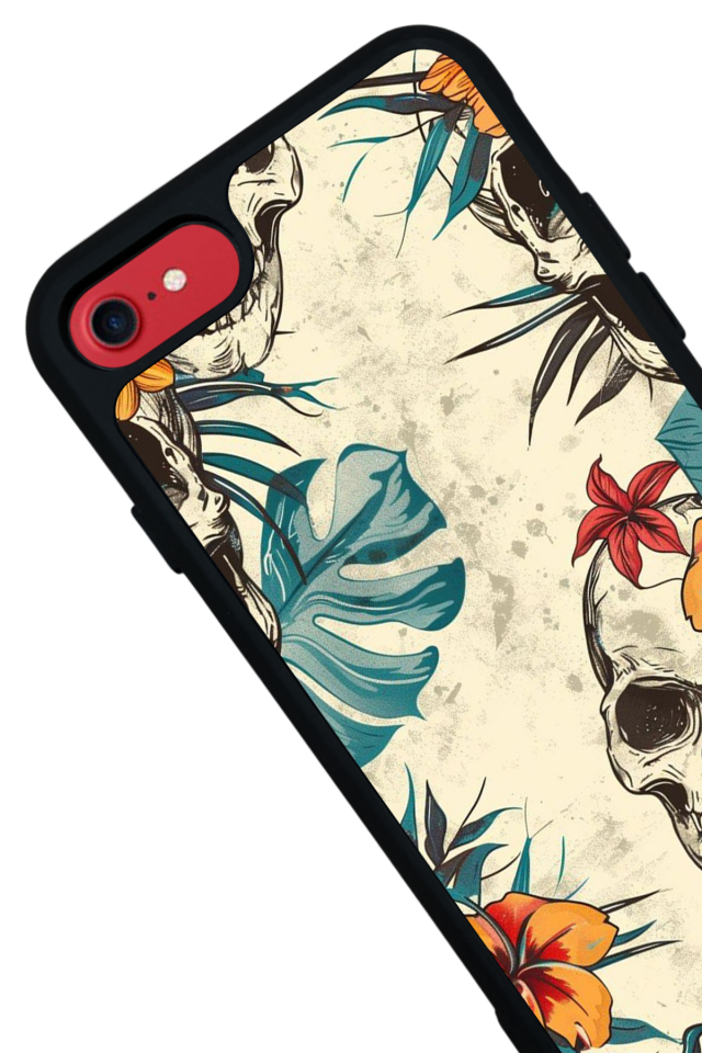 iPhone 7 Uyumlu KuruKafa Tasarımlı Glossy Premium Kılıf