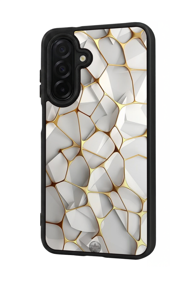 Samsung Galaxy A26 Uyumlu Mermer Marble Tasarımlı Glossy Premium Kılıf