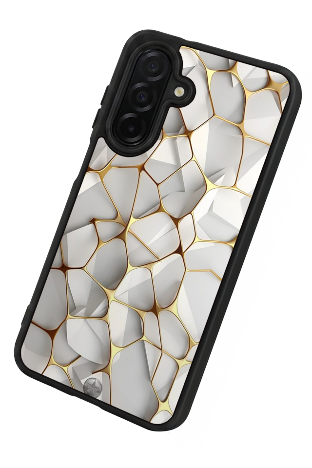 Samsung Galaxy A26 Uyumlu Mermer Marble Tasarımlı Glossy Premium Kılıf