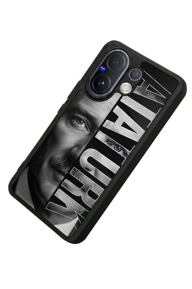 Vivo V60 Uyumlu Mustafa Kemal Ataturk Tasarımlı Glossy Premium Kılıf