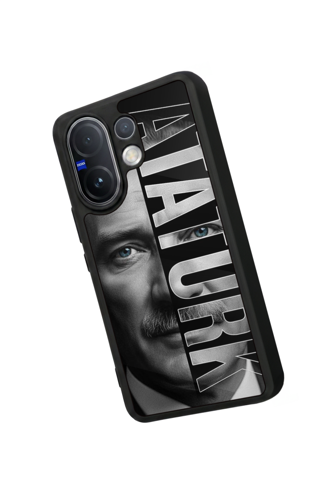 Vivo V60 Uyumlu Mustafa Kemal Ataturk Tasarımlı Glossy Premium Kılıf