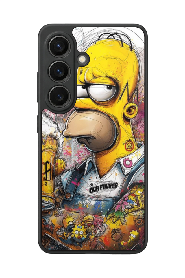 Samsung Galaxy S26 Uyumlu The Simpsons Tasarımlı Glossy Premium Kılıf