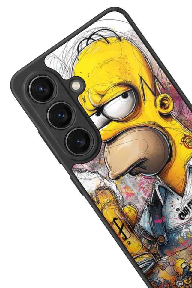 Samsung Galaxy S26 Uyumlu The Simpsons Tasarımlı Glossy Premium Kılıf