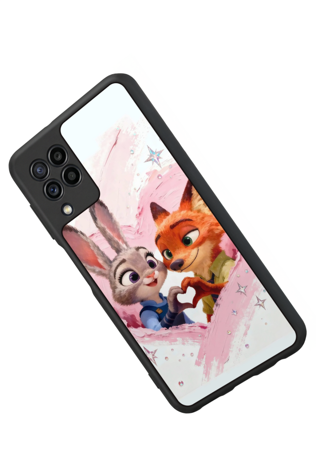 Samsung Galaxy M32 Uyumlu Zootropolis Tasarımlı Glossy Premium Kılıf