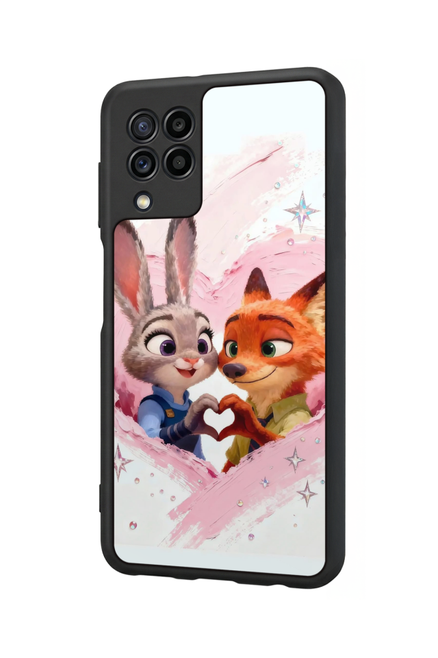 Samsung Galaxy M32 Uyumlu Zootropolis Tasarımlı Glossy Premium Kılıf