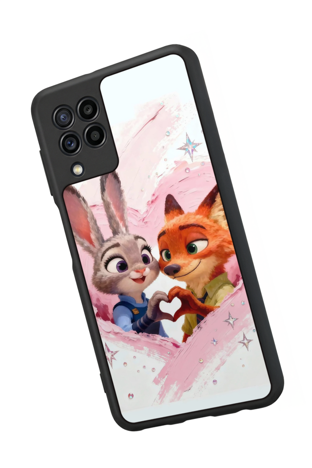 Samsung Galaxy M32 Uyumlu Zootropolis Tasarımlı Glossy Premium Kılıf