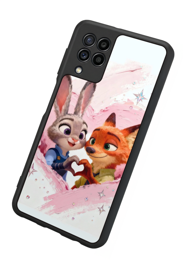 Samsung Galaxy M32 Uyumlu Zootropolis Tasarımlı Glossy Premium Kılıf