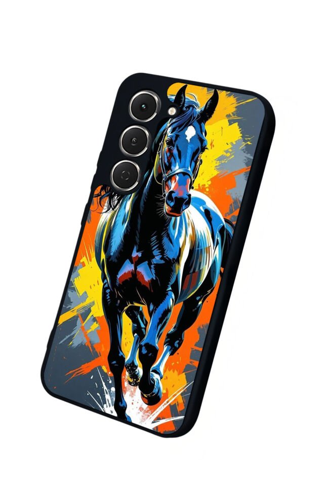 Tecno Spark 40 Pro Uyumlu At Horse Tasarımlı Glossy Premium Kılıf