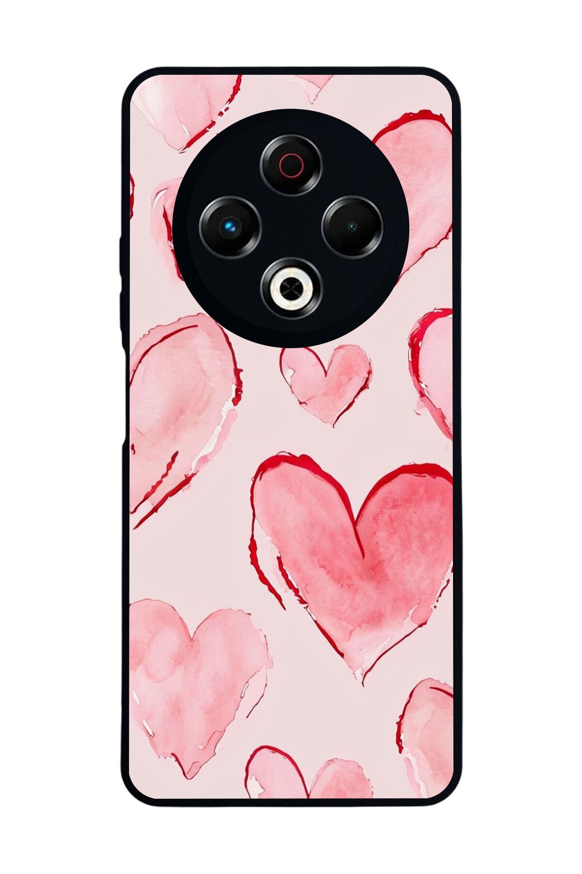Tecno Spark 30 Uyumlu Kalp Love Tasarımlı Glossy Premium Kılıf