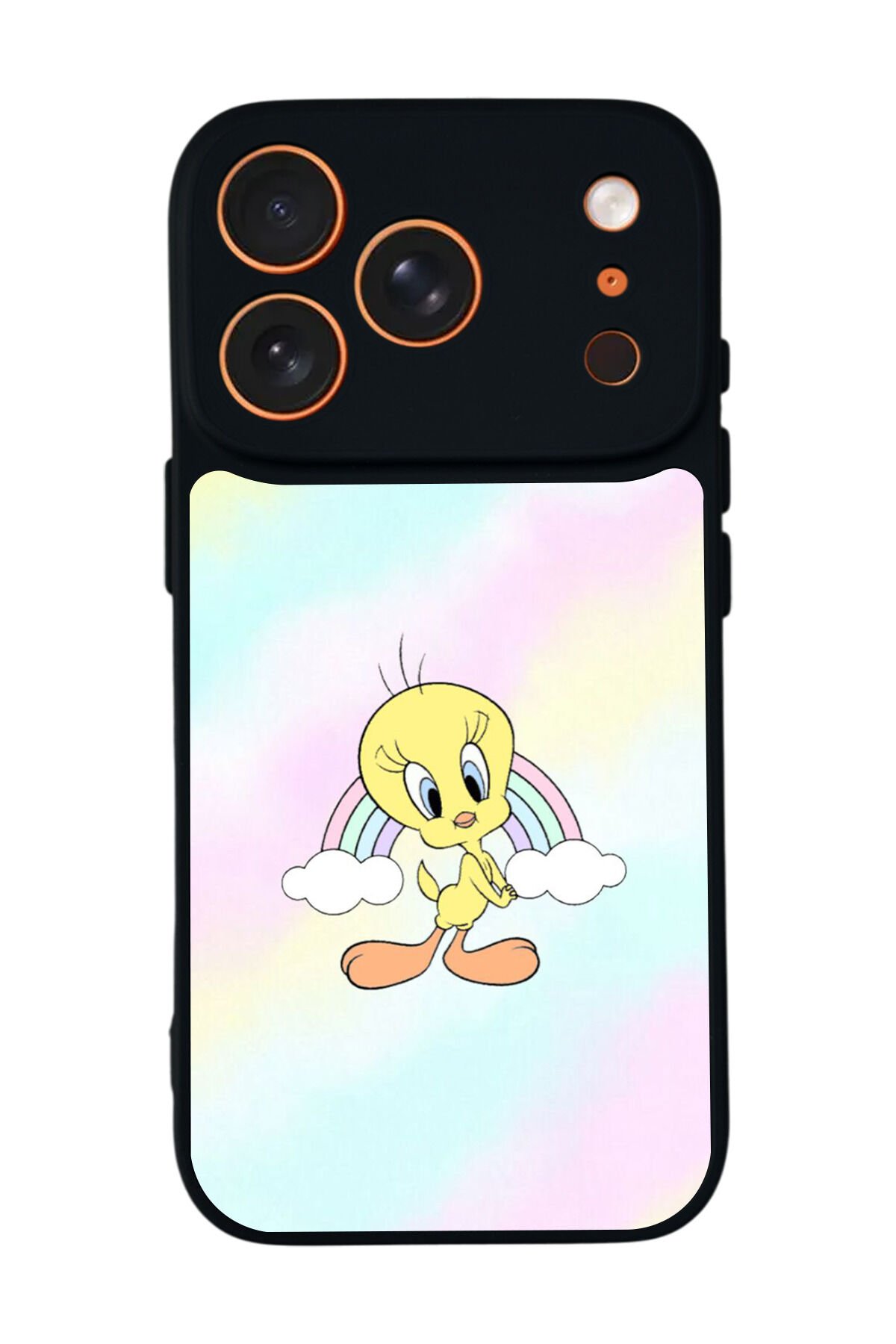 iPhone 17 Pro Uyumlu Tweety Tasarımlı Glossy Premium Kılıf