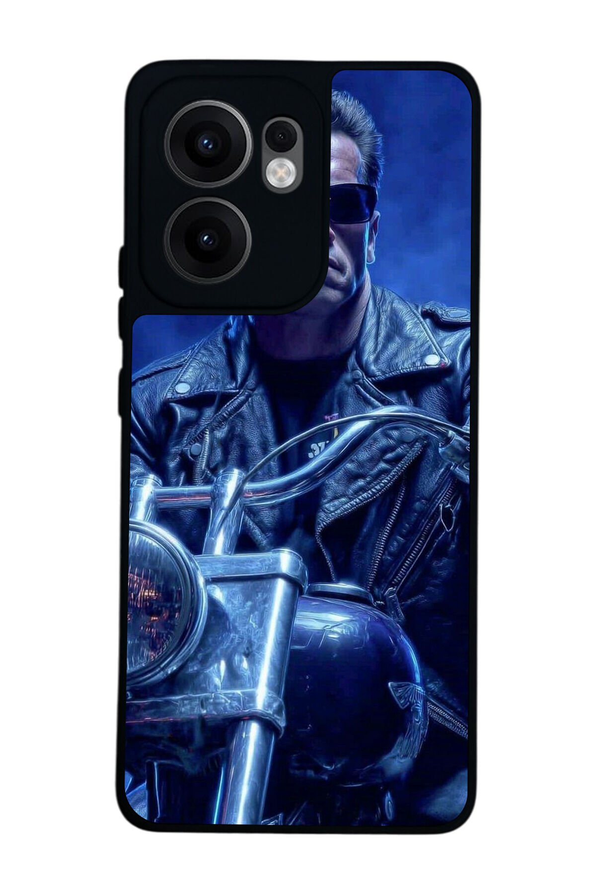 Oppo Reno 13F Uyumlu Terminator Tasarımlı Glossy Premium Kılıf