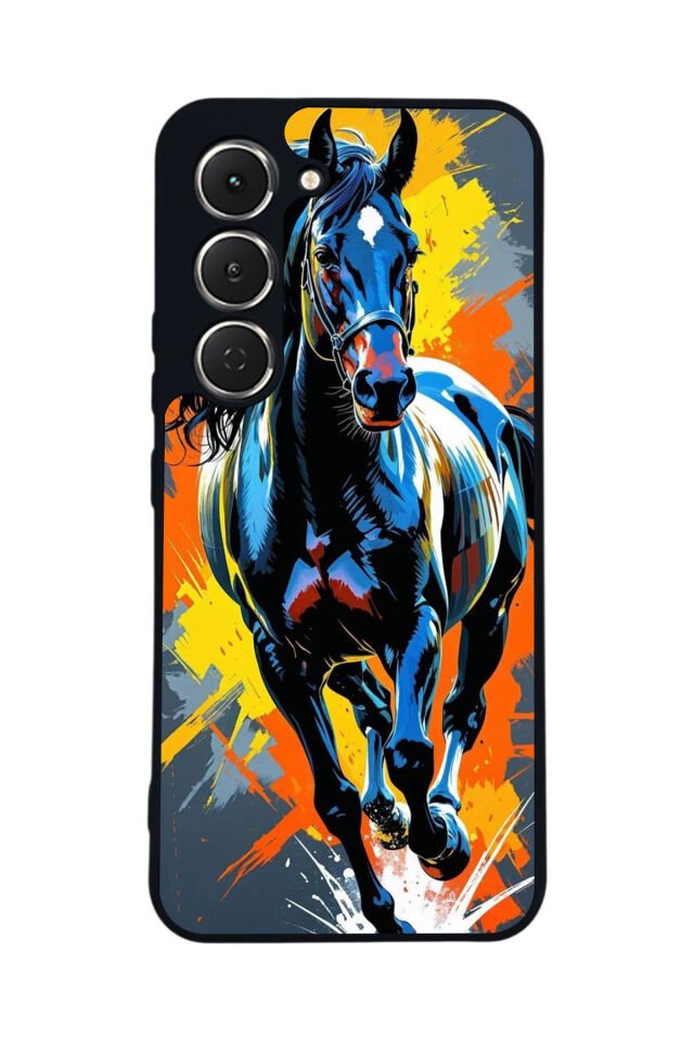 Tecno Spark 40 Pro Uyumlu At Horse Tasarımlı Glossy Premium Kılıf
