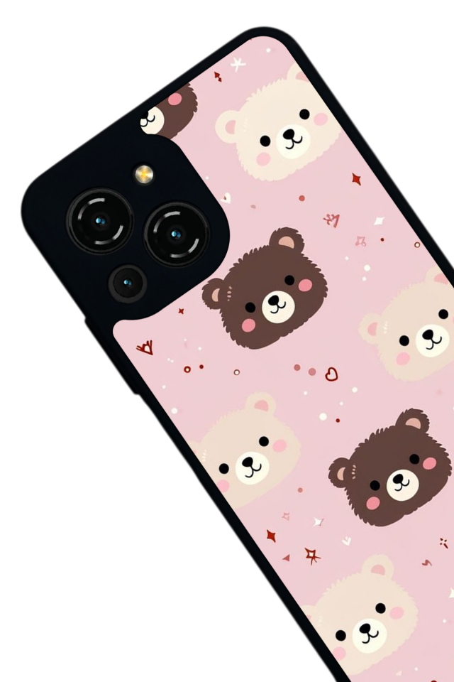 Reeder S23 Pro Max Uyumlu Ayı Tasarımlı Glossy Premium Kılıf