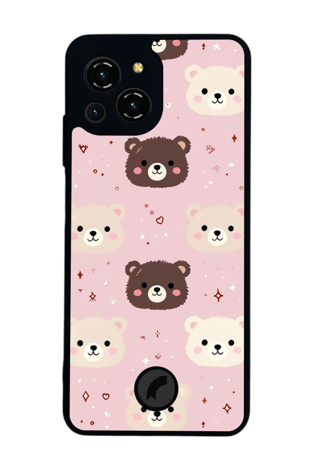 Reeder S23 Pro Max Uyumlu Ayı Tasarımlı Glossy Premium Kılıf