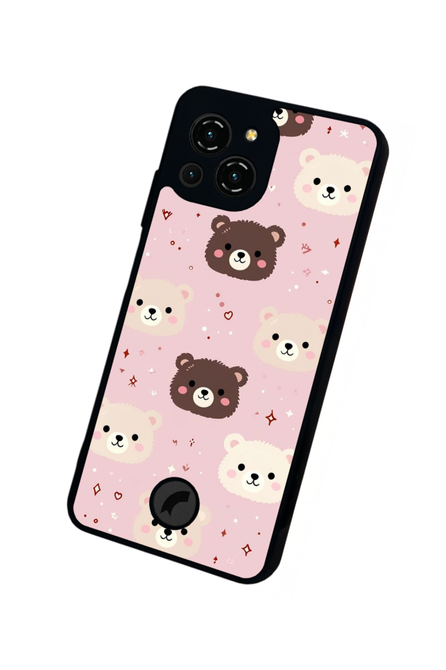 Reeder S23 Pro Max Uyumlu Ayı Tasarımlı Glossy Premium Kılıf