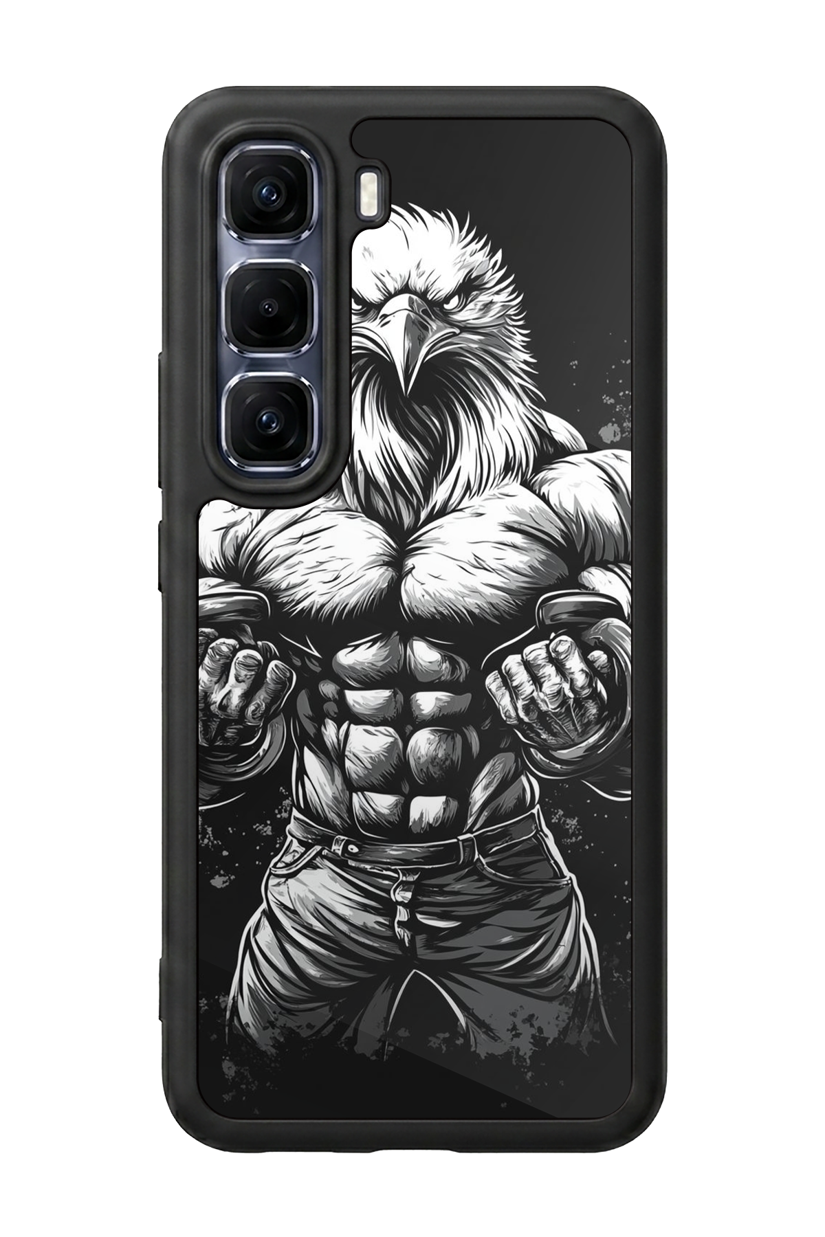 Infinix Hot 60 Pro Plus Uyumlu Besiktas Tasarımlı Glossy Premium Kılıf