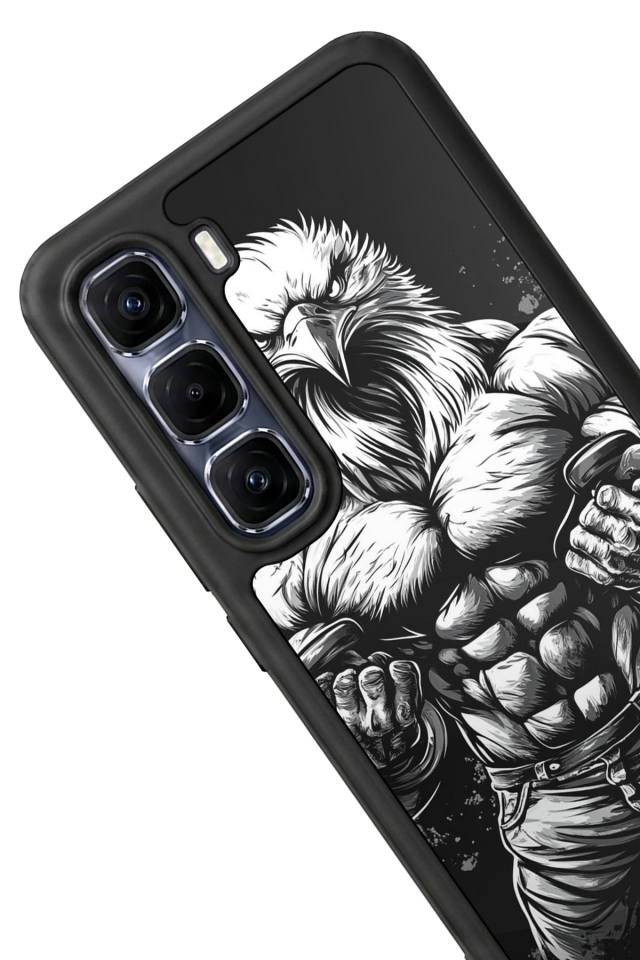 Infinix Hot 60 Pro Plus Uyumlu Besiktas Tasarımlı Glossy Premium Kılıf