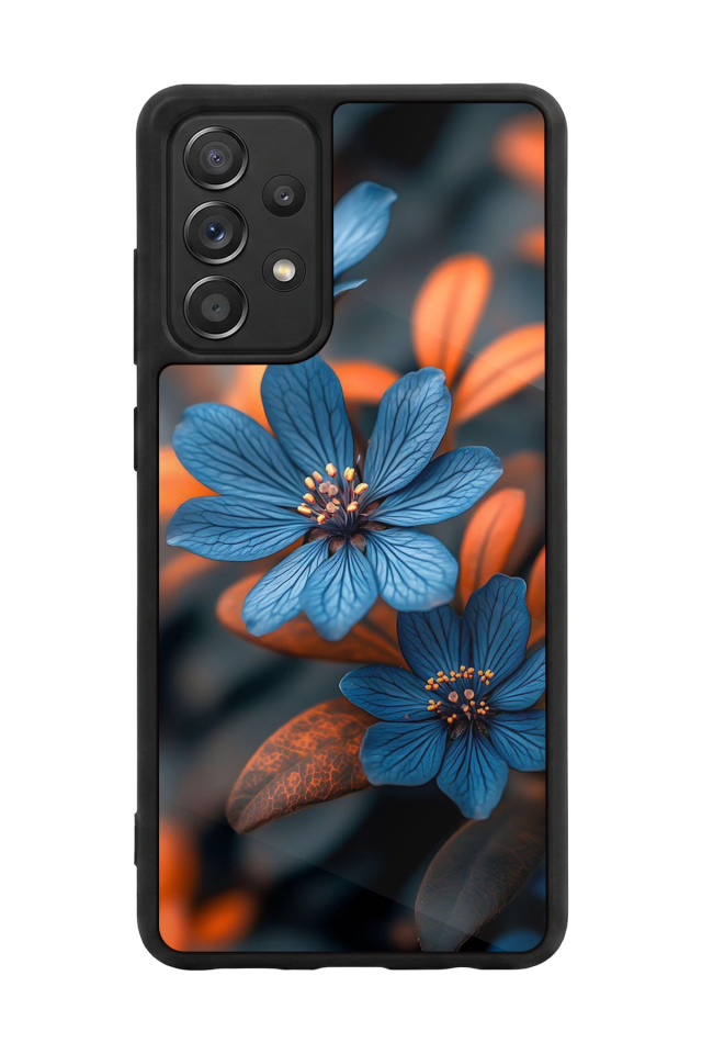 Samsung Galaxy A72 Uyumlu Cicek Tasarımlı Glossy Premium Kılıf
