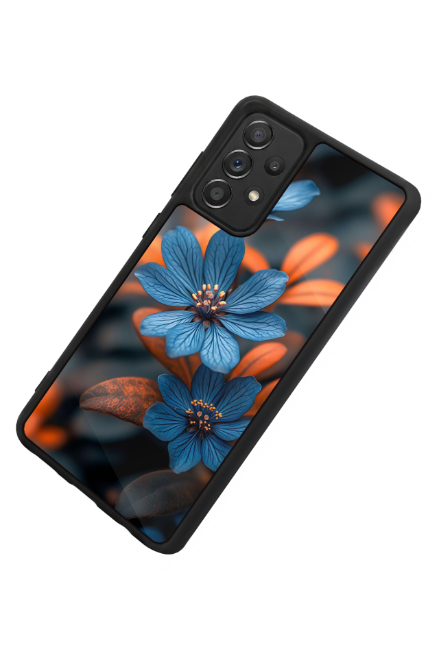 Samsung Galaxy A72 Uyumlu Cicek Tasarımlı Glossy Premium Kılıf