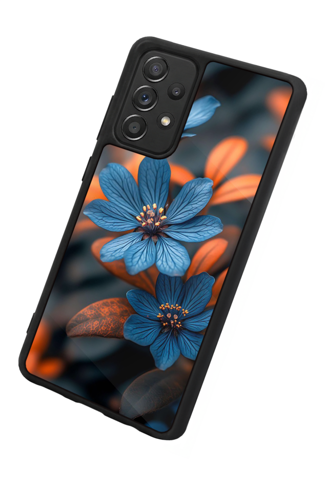 Samsung Galaxy A72 Uyumlu Cicek Tasarımlı Glossy Premium Kılıf