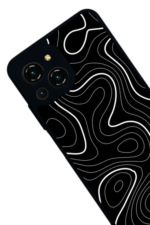 Reeder S23 Pro Max Uyumlu Çizgi Sanatı Tasarımlı Glossy Premium Kılıf