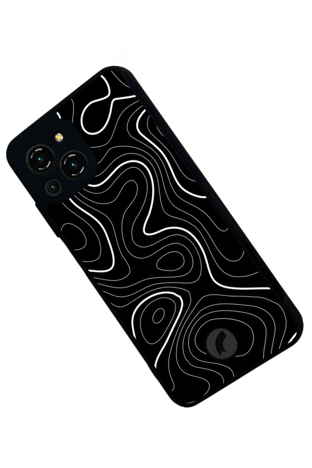 Reeder S23 Pro Max Uyumlu Çizgi Sanatı Tasarımlı Glossy Premium Kılıf